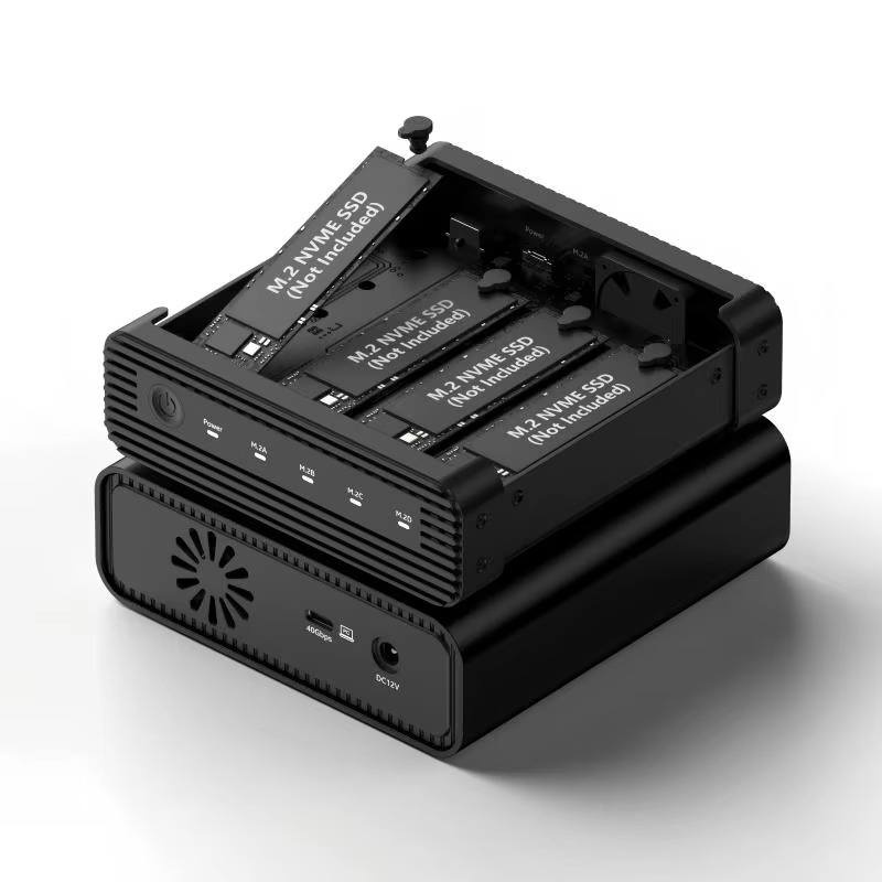 Nvme Ssd - 알루미늄 M2 4베이 USB4 외장 NVME