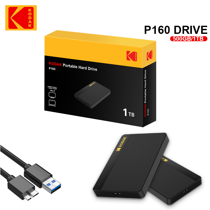 코닥 휴대용 외장 하드 드라이브 P160 500GB U - Ssd 500Gb 리뷰 및 가격