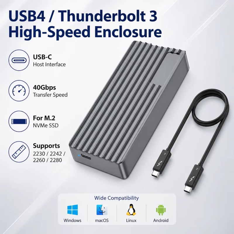 TBT3/USB4 M.2 NVMe SSD 인클로저 40 - Nvme Ssd 리뷰 및 가격