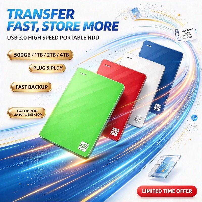 새 제품, 휴대용 외장 하드 드라이브, 2.5인치, U - Ssd 500Gb 리뷰 및 가격